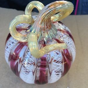 Hand blown glass pumpkin